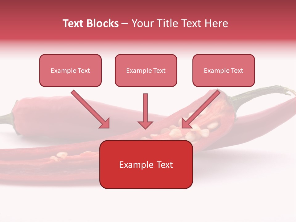 White Cayenne Food PowerPoint Template