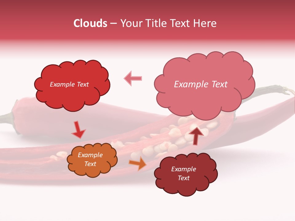 White Cayenne Food PowerPoint Template