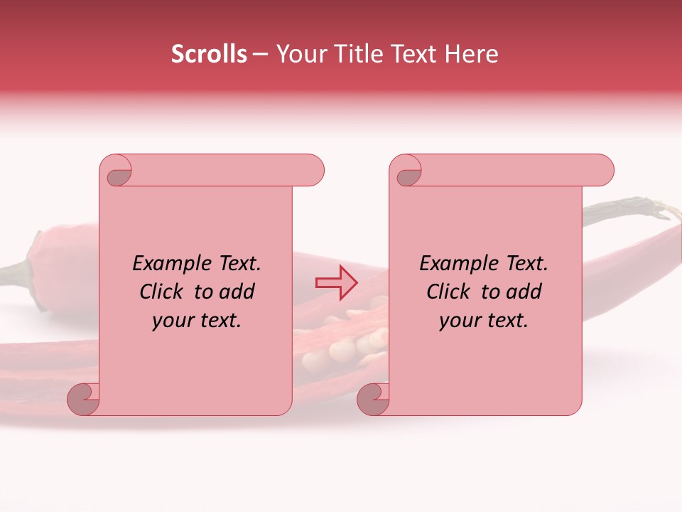 White Cayenne Food PowerPoint Template