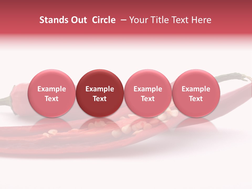 White Cayenne Food PowerPoint Template