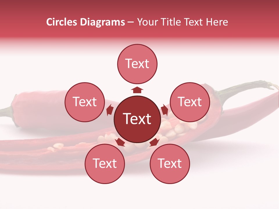 White Cayenne Food PowerPoint Template