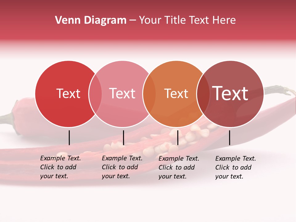 White Cayenne Food PowerPoint Template