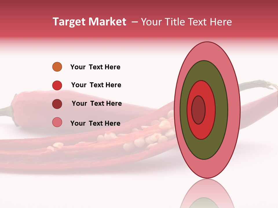 White Cayenne Food PowerPoint Template