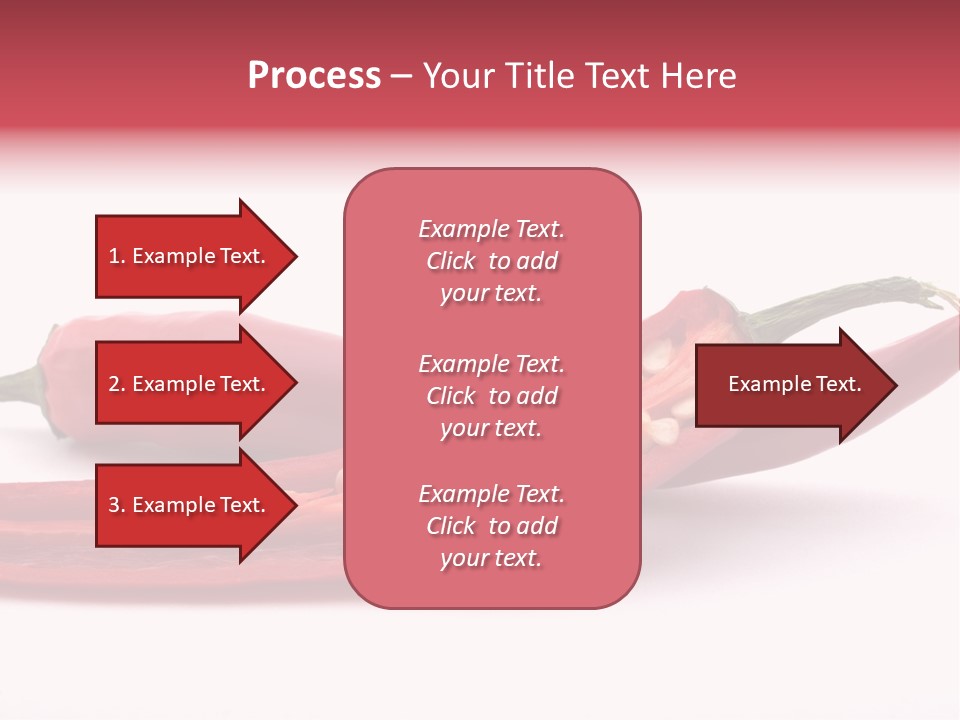 White Cayenne Food PowerPoint Template