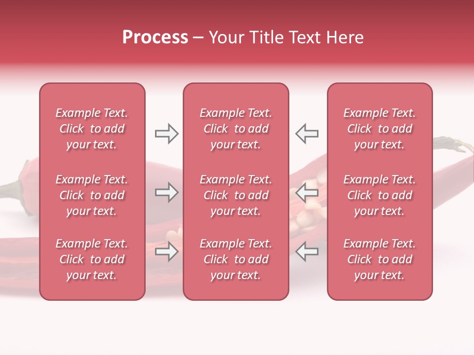 White Cayenne Food PowerPoint Template