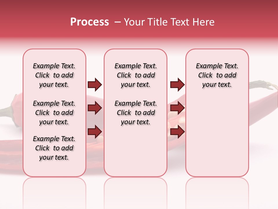 White Cayenne Food PowerPoint Template
