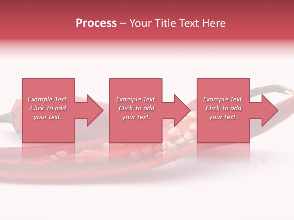 White Cayenne Food PowerPoint Template