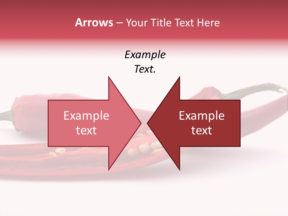 White Cayenne Food PowerPoint Template