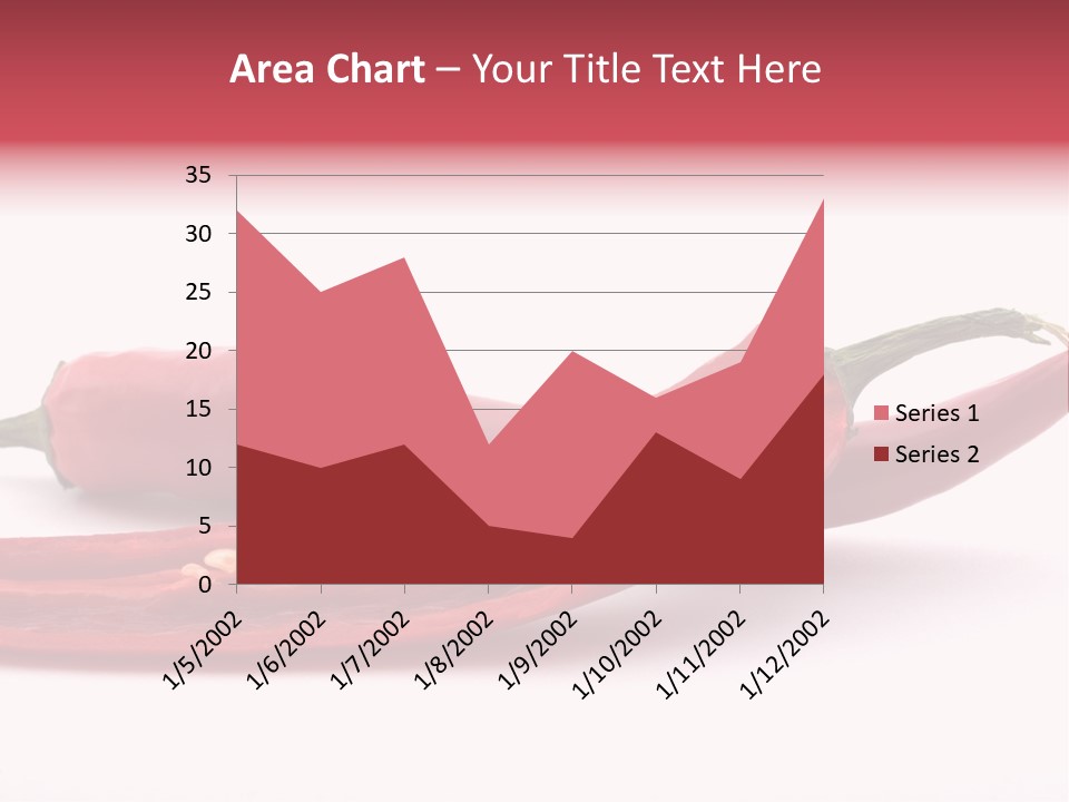 White Cayenne Food PowerPoint Template