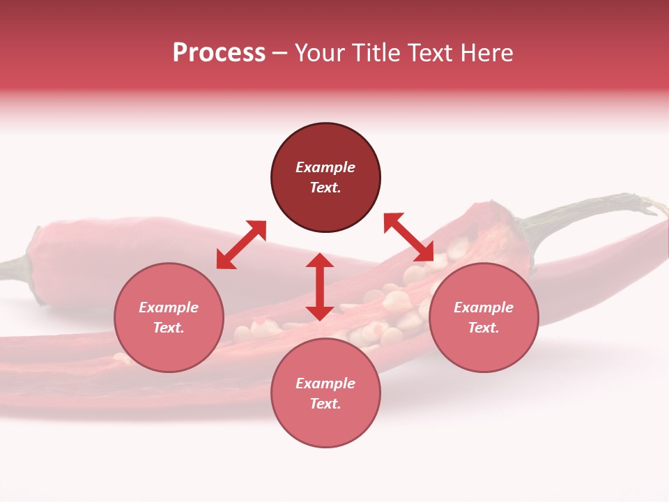 White Cayenne Food PowerPoint Template