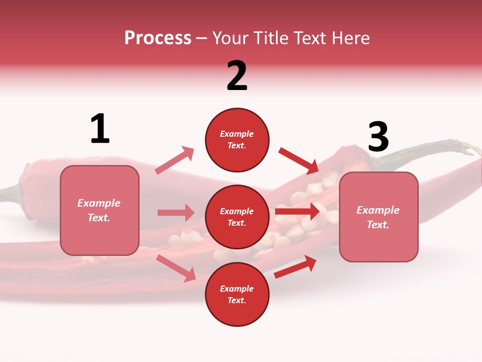 White Cayenne Food PowerPoint Template