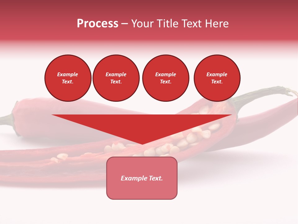 White Cayenne Food PowerPoint Template