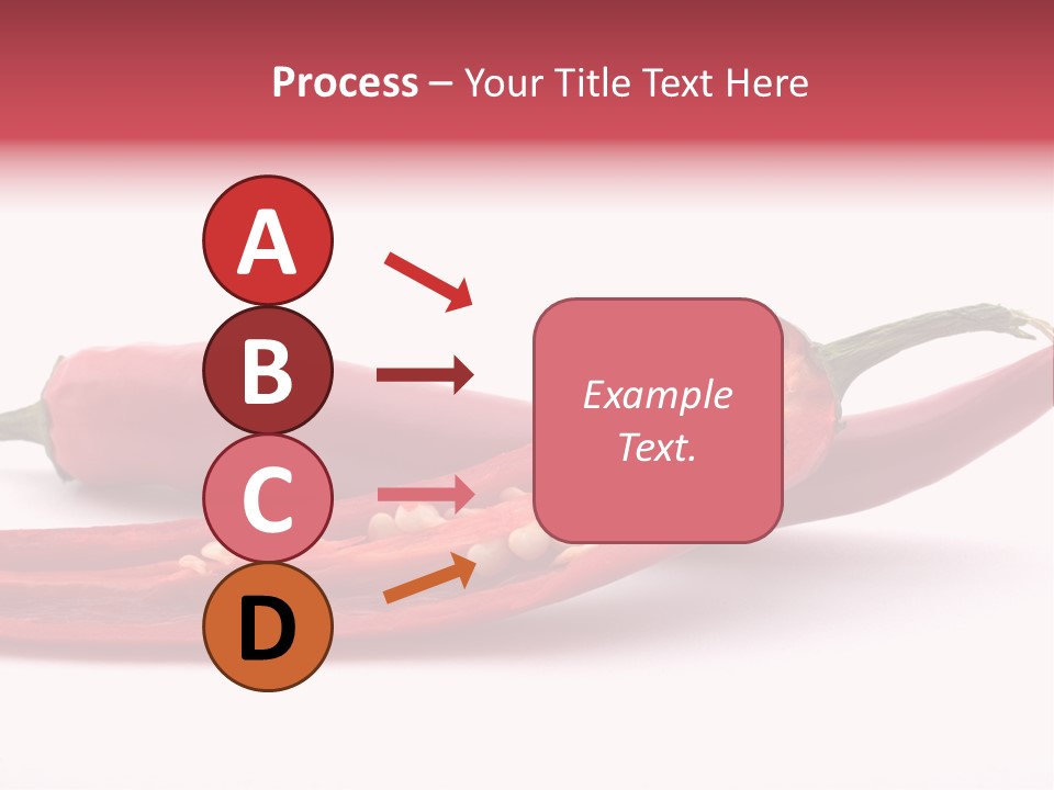 White Cayenne Food PowerPoint Template