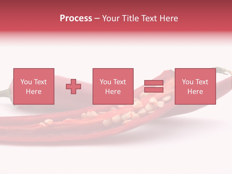 White Cayenne Food PowerPoint Template