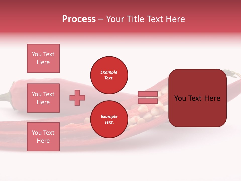 White Cayenne Food PowerPoint Template