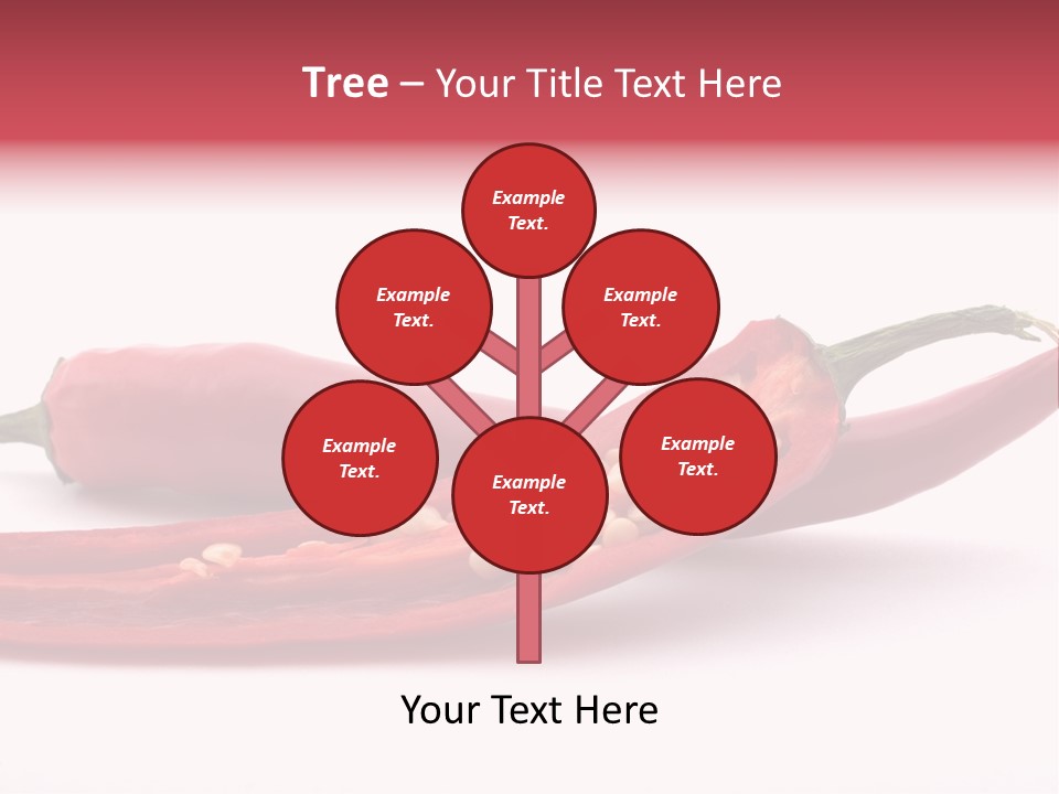 White Cayenne Food PowerPoint Template