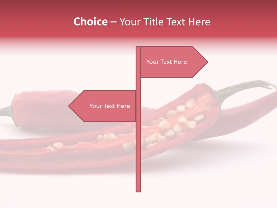 White Cayenne Food PowerPoint Template