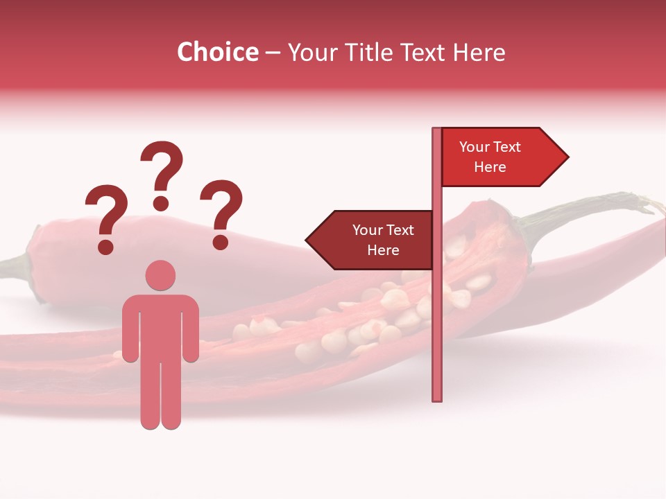 White Cayenne Food PowerPoint Template