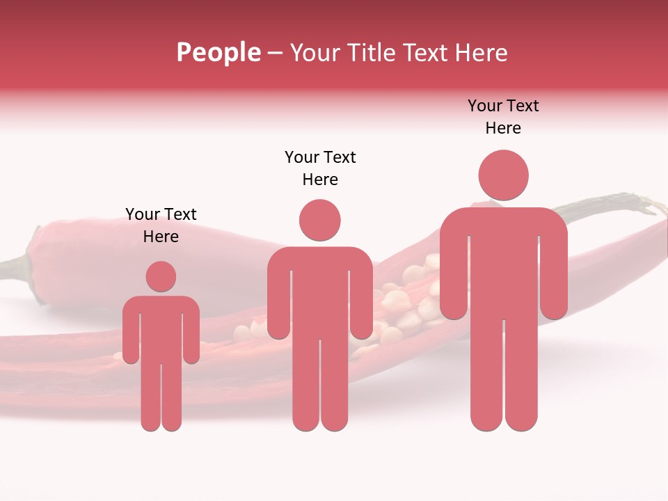 White Cayenne Food PowerPoint Template