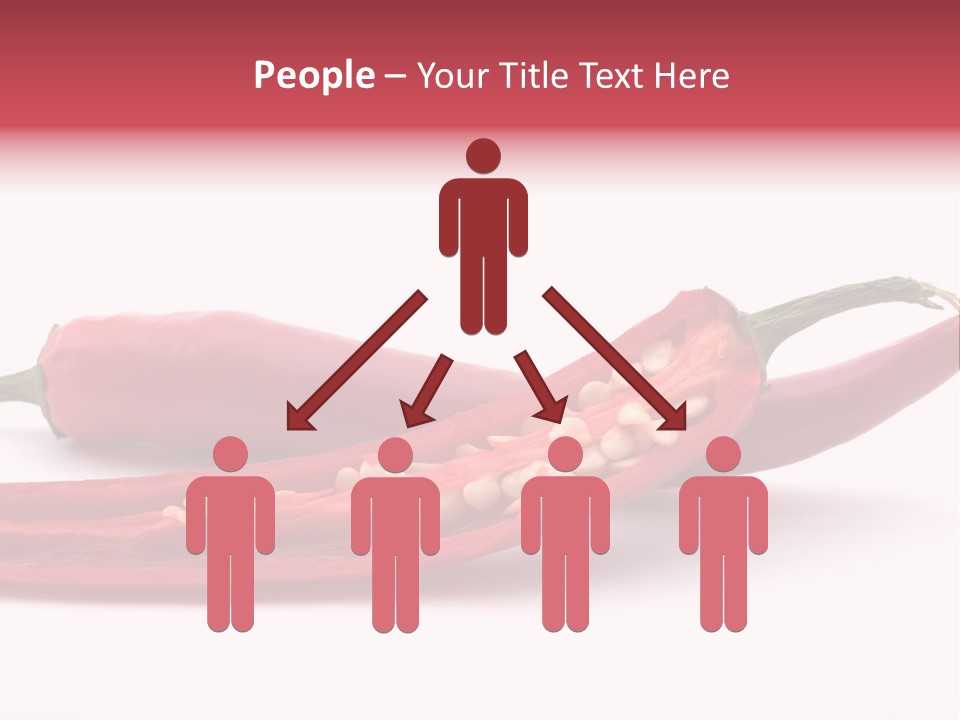 White Cayenne Food PowerPoint Template