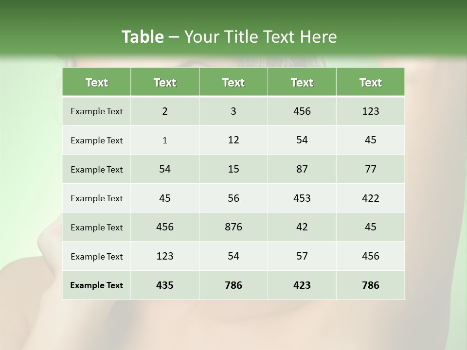 Natural Living Lifestyle PowerPoint Template