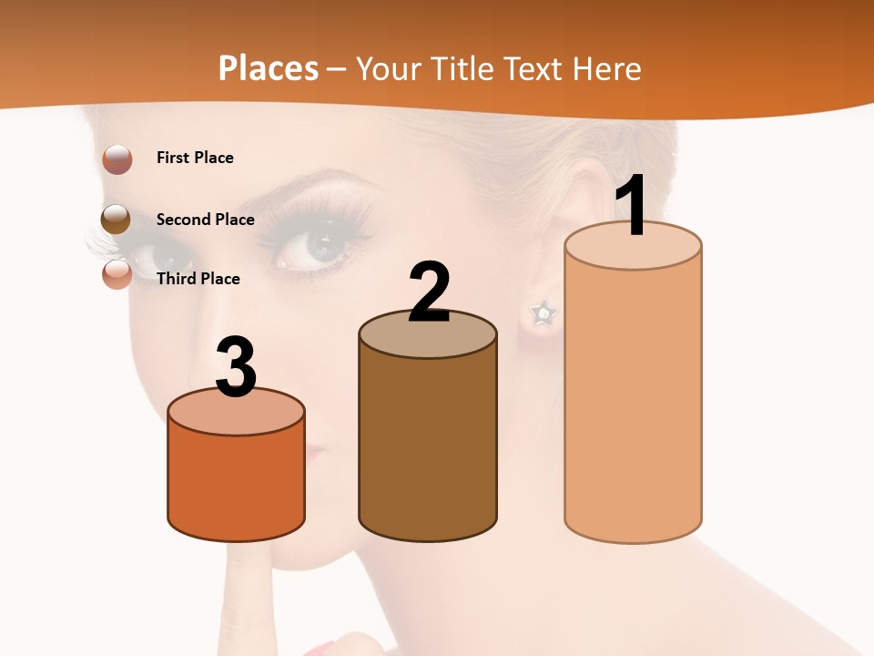 White Background Prom Pinup PowerPoint Template