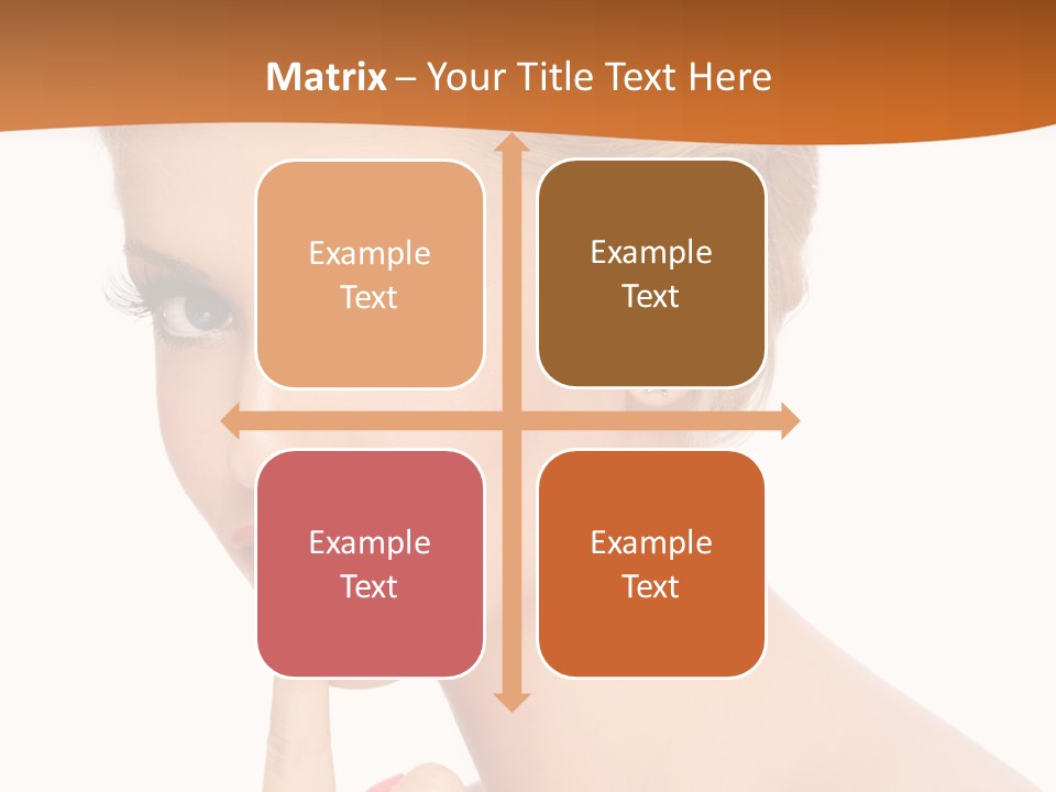 White Background Prom Pinup PowerPoint Template