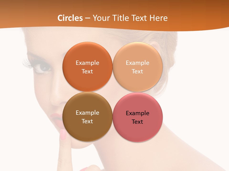 White Background Prom Pinup PowerPoint Template