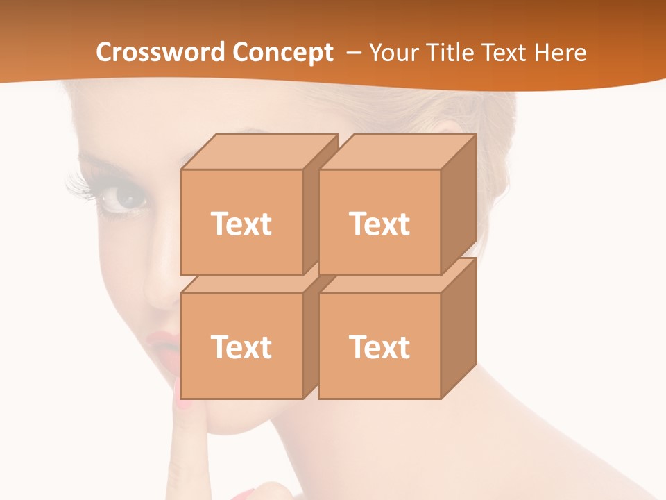 White Background Prom Pinup PowerPoint Template