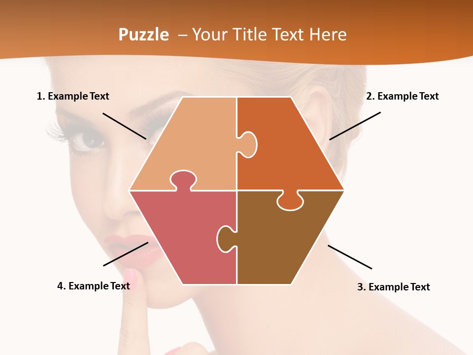 White Background Prom Pinup PowerPoint Template