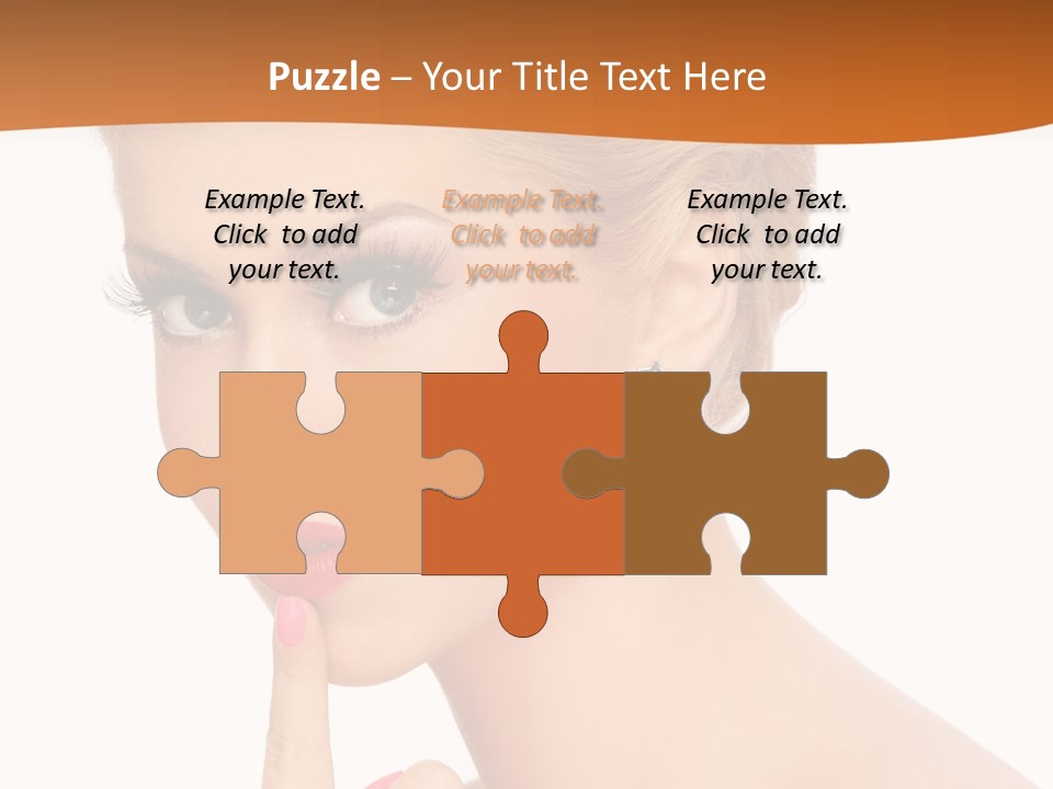 White Background Prom Pinup PowerPoint Template