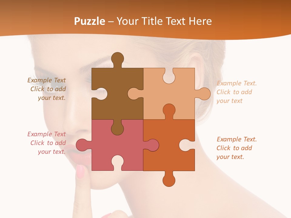 White Background Prom Pinup PowerPoint Template