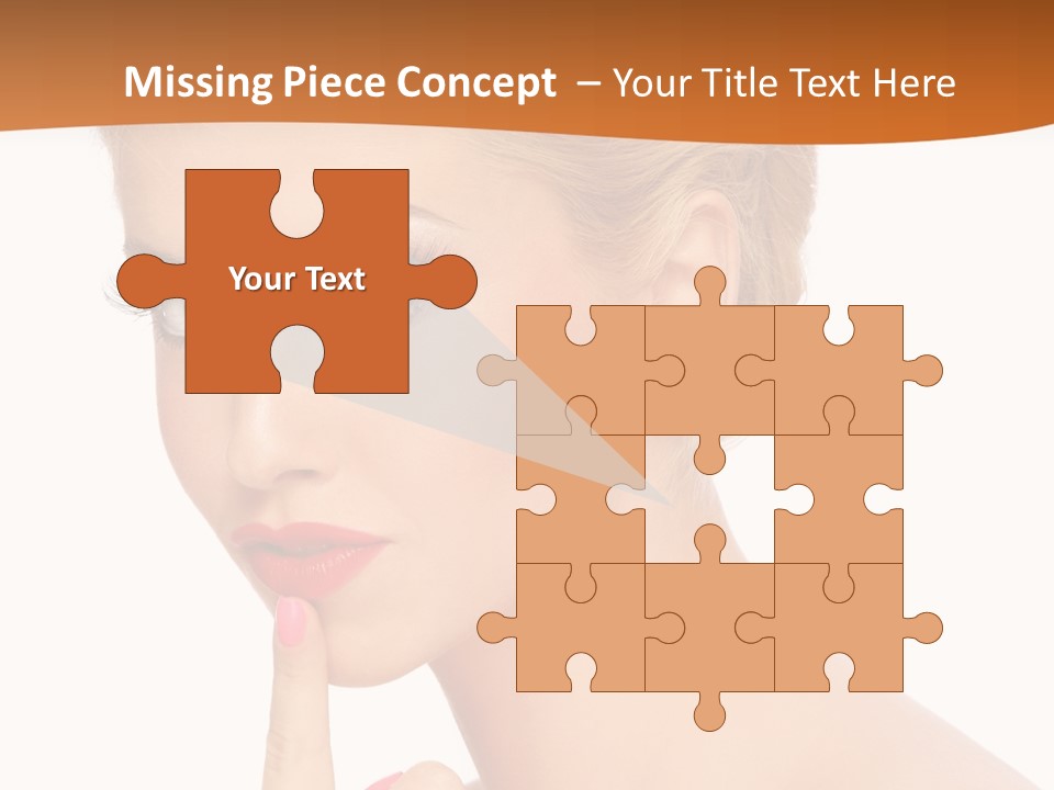 White Background Prom Pinup PowerPoint Template