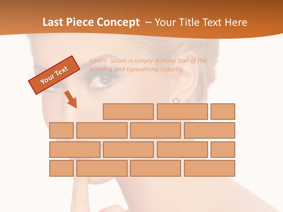 White Background Prom Pinup PowerPoint Template