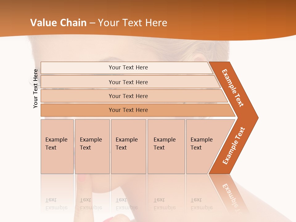 White Background Prom Pinup PowerPoint Template