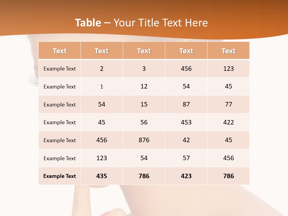 White Background Prom Pinup PowerPoint Template