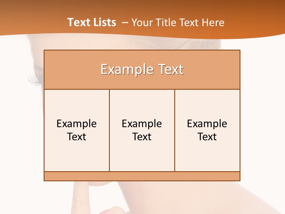 White Background Prom Pinup PowerPoint Template