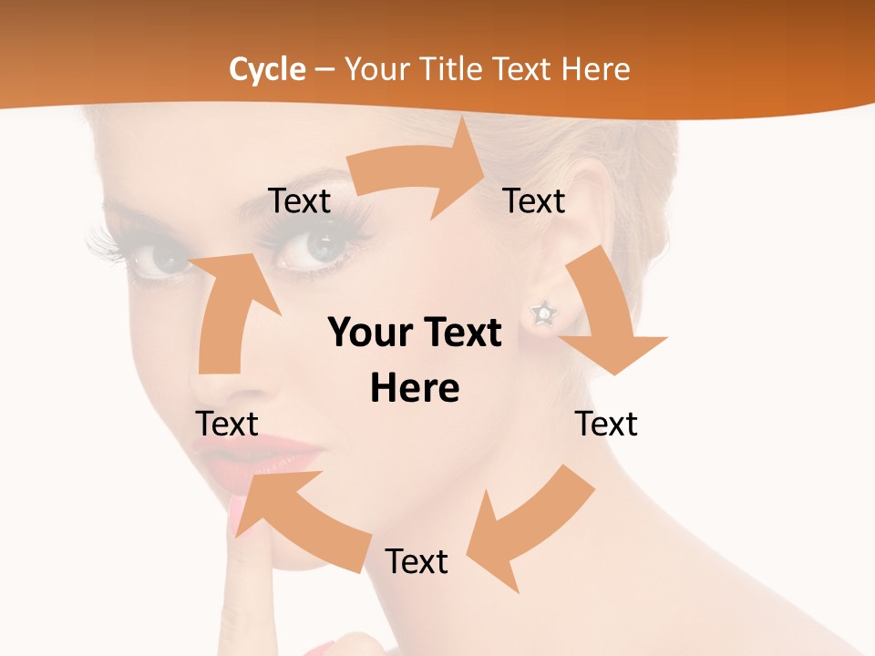 White Background Prom Pinup PowerPoint Template