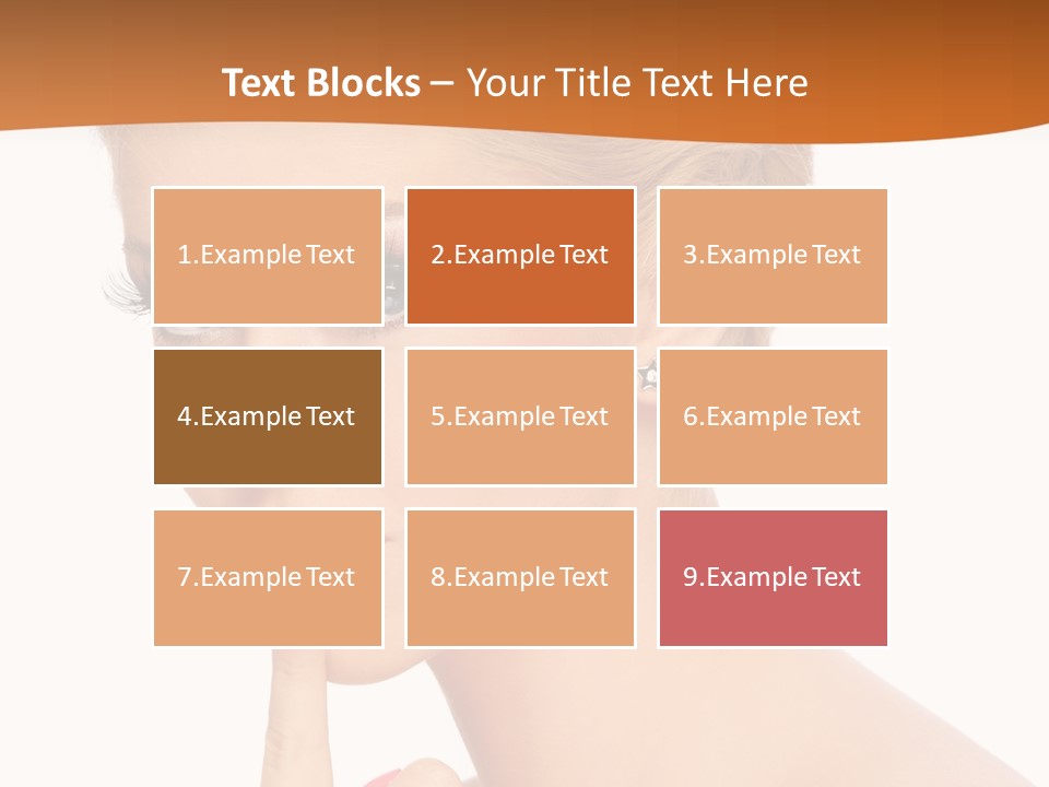 White Background Prom Pinup PowerPoint Template