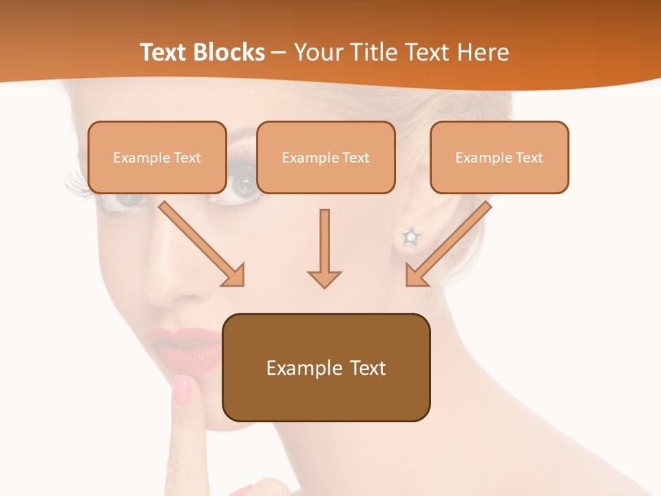 White Background Prom Pinup PowerPoint Template