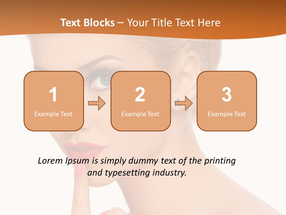 White Background Prom Pinup PowerPoint Template