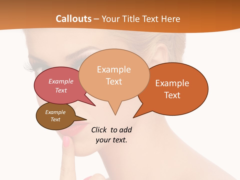 White Background Prom Pinup PowerPoint Template