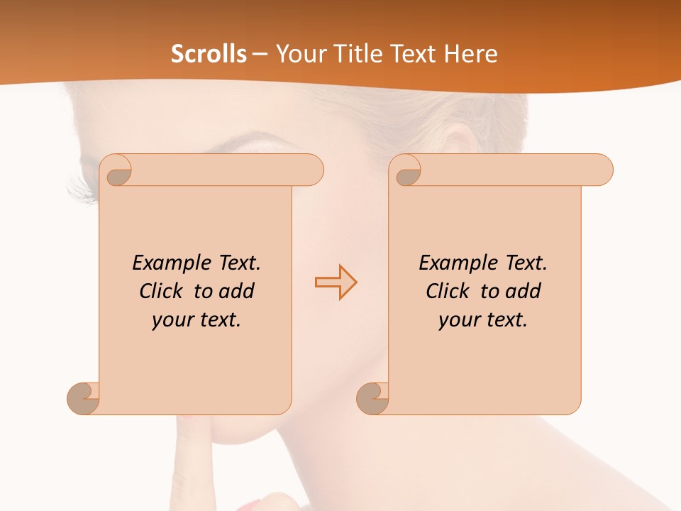 White Background Prom Pinup PowerPoint Template