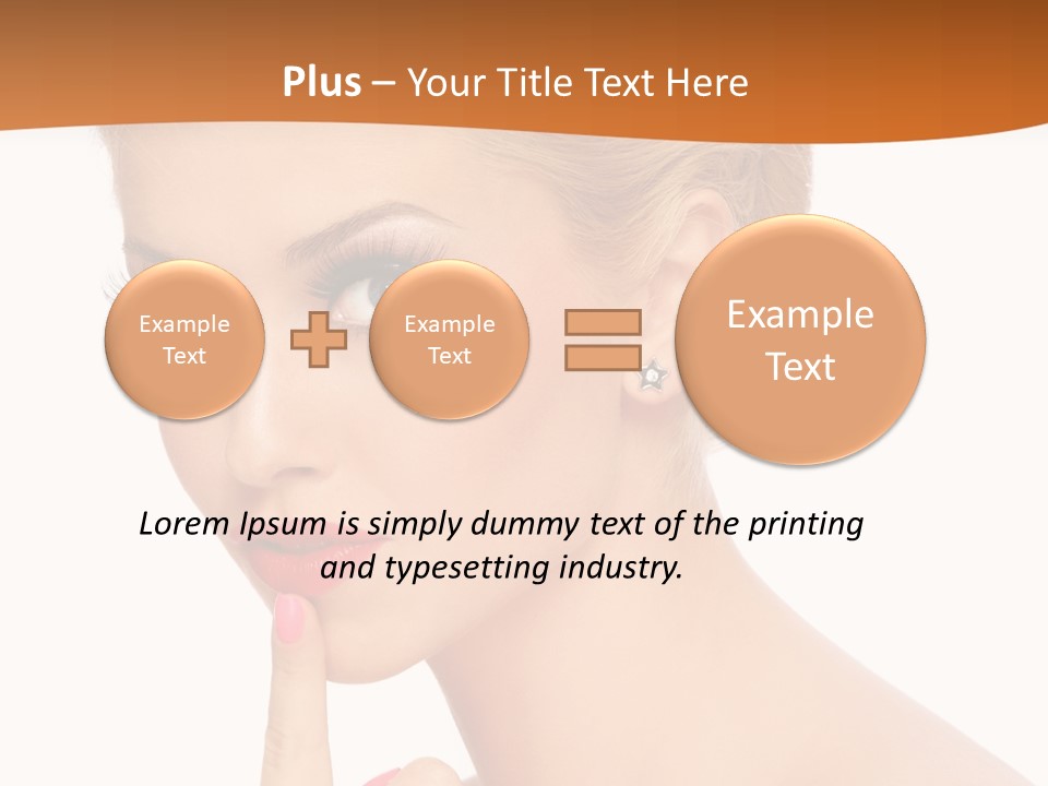 White Background Prom Pinup PowerPoint Template