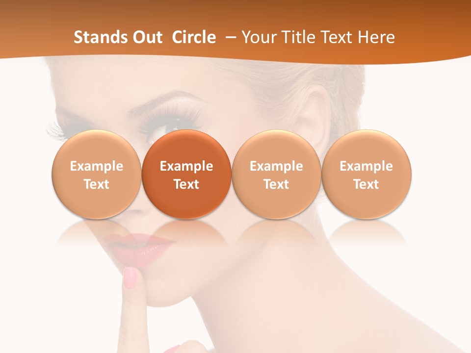 White Background Prom Pinup PowerPoint Template