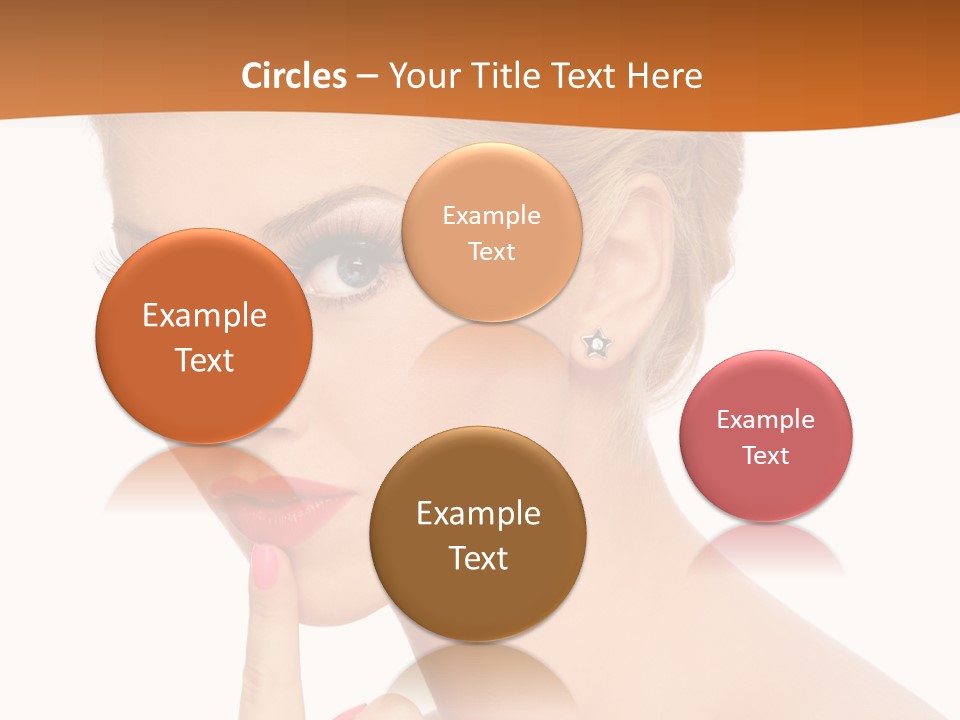 White Background Prom Pinup PowerPoint Template