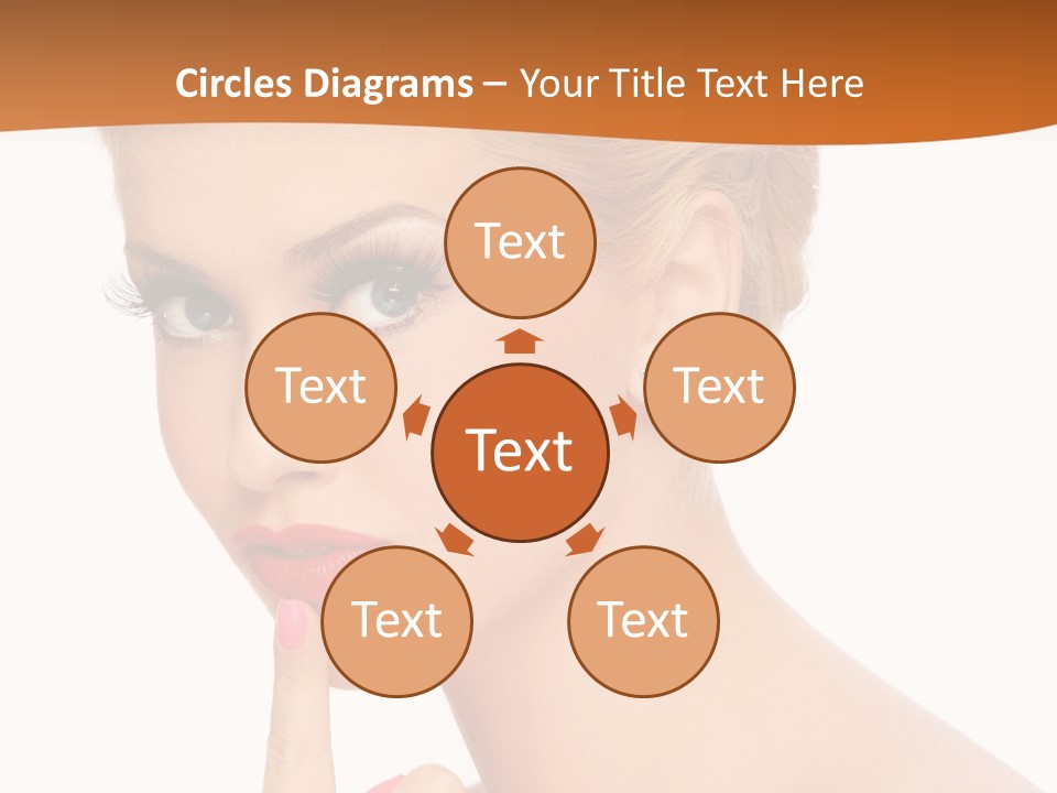 White Background Prom Pinup PowerPoint Template