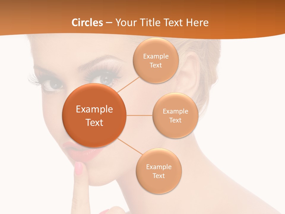 White Background Prom Pinup PowerPoint Template