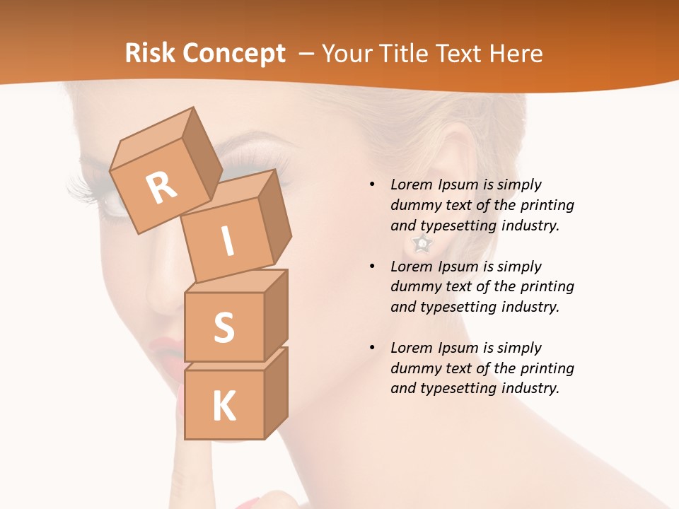 White Background Prom Pinup PowerPoint Template