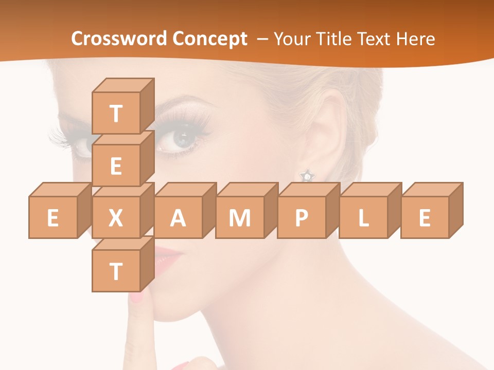 White Background Prom Pinup PowerPoint Template